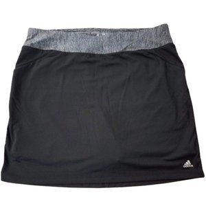 ADIDAS Black & Gray Athletic Golf Skort Women's M
